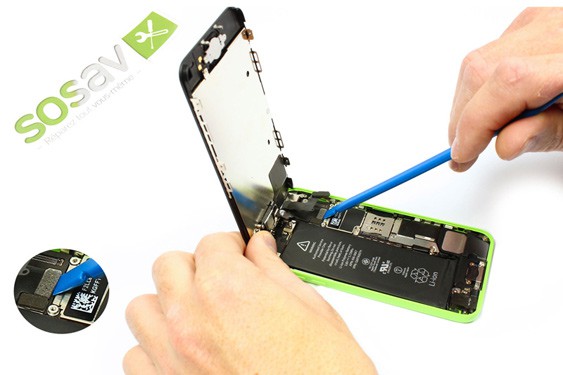 Guide photos remplacement ecran complet assemblé iPhone 5C (Etape 6 - image 3)