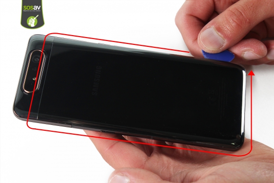 Guide photos remplacement connecteur de charge + lecteur sim Galaxy A80 (Etape 5 - image 4)