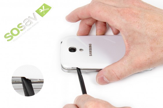 Guide photos remplacement carte sim Samsung Galaxy S4 mini (Etape 2 - image 3)