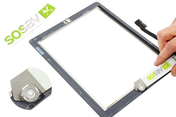 Guide photos remplacement bouton home iPad 3 WiFi (Etape 16 - image 2)