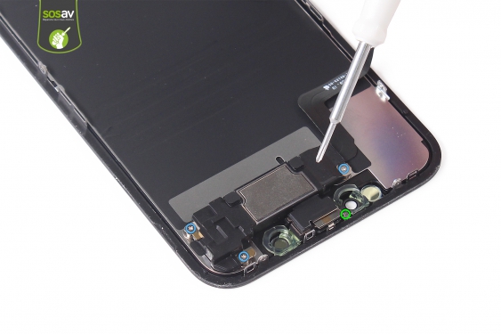 Guide photos remplacement nappe haut-parleur interne / capteur proximité / micro secondaire / nappe face id iPhone 11 (Etape 13 - image 1)
