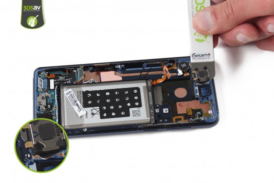 Guide photos remplacement haut-parleur interne Galaxy S9+ (Etape 24 - image 3)