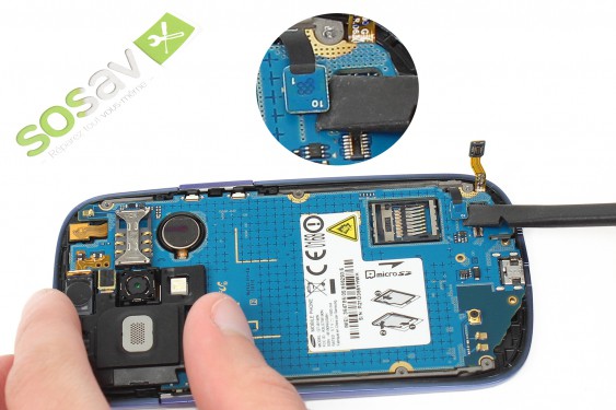 Guide photos remplacement camera avant Samsung Galaxy S3 mini (Etape 7 - image 3)
