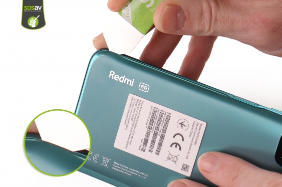 Guide photos remplacement nappe power Redmi Note 10 5G (Etape 3 - image 2)