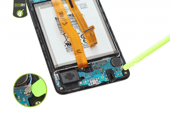 Guide photos remplacement connecteur de charge Galaxy A7 (2018) (Etape 14 - image 2)