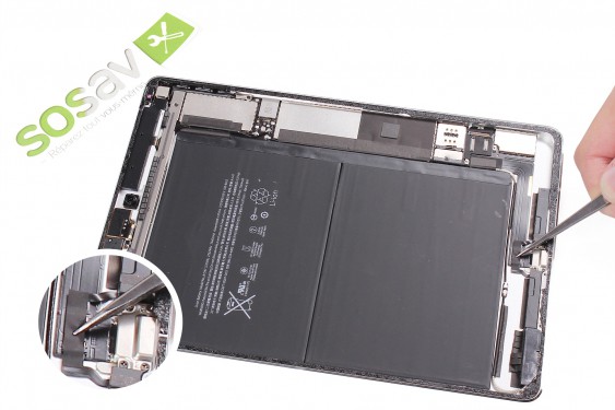 Guide photos remplacement haut-parleur gauche iPad Air 2 3G (Etape 14 - image 1)