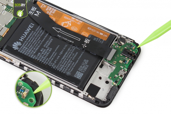 Guide photos remplacement connecteur de charge Huawei P Smart 2019 (Etape 16 - image 1)