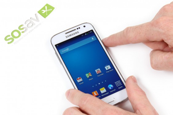 Guide photos remplacement connecteur de charge Samsung Galaxy S4 mini (Etape 1 - image 1)
