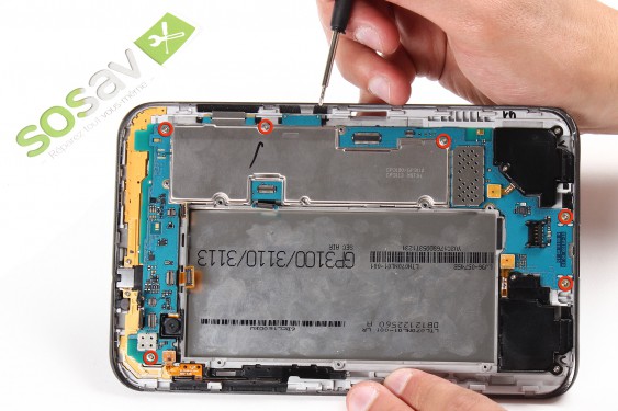 Guide photos remplacement nappe de liaison de l'écran lcd Samsung Galaxy Tab 2 7" (Etape 15 - image 1)