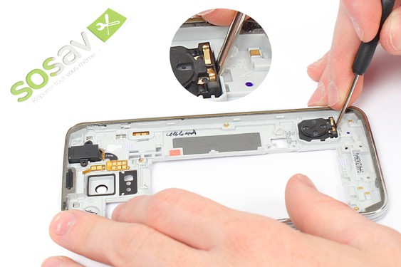 Guide photos remplacement haut parleur externe Samsung Galaxy S5 (Etape 27 - image 2)