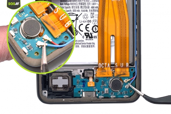 Guide photos remplacement connecteur de charge Galaxy A33 5G (Etape 10 - image 1)