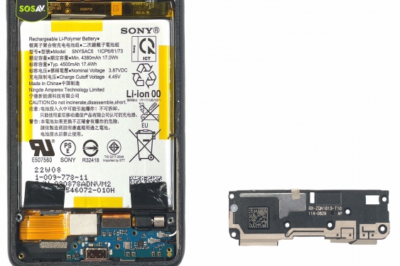 Guide photos remplacement connecteur de charge Xperia 10 III (Etape 6 - image 4)