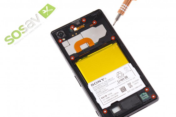 Guide photos remplacement haut-parleur externe Xperia Z1 (Etape 4 - image 1)