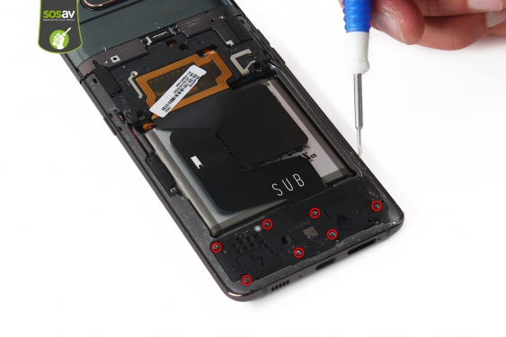 Guide photos remplacement connecteur de charge + lecteur sim Galaxy A80 (Etape 8 - image 1)