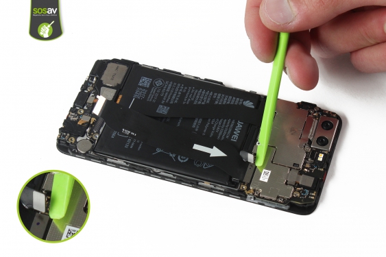 Guide photos remplacement nappe de liaison connecteur de charge Huawei P10 (Etape 13 - image 3)
