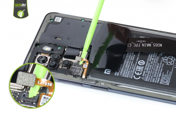 Guide photos remplacement nappe connecteur de charge Redmi Note 10 (Etape 12 - image 2)