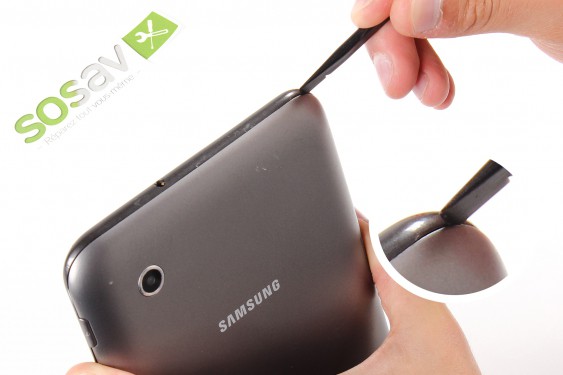 Guide photos remplacement haut-parleur externe droit Samsung Galaxy Tab 2 7" (Etape 3 - image 1)