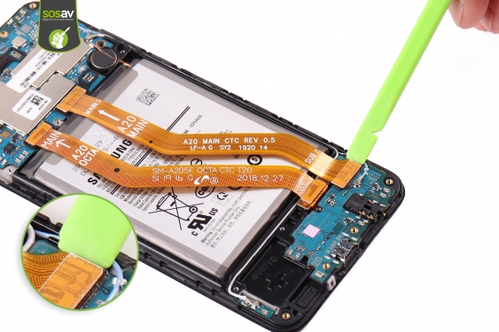 Guide photos remplacement batterie Galaxy A20 (Etape 15 - image 1)