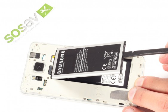 Guide photos remplacement bouton power Samsung Galaxy Alpha (Etape 3 - image 2)