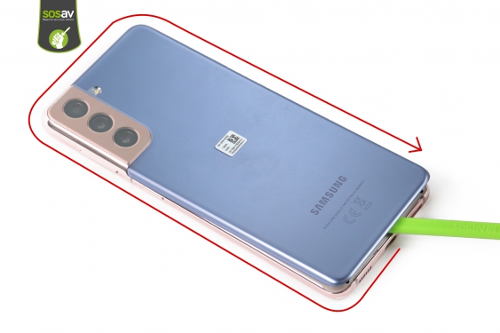 Guide photos remplacement connecteur de charge / lecteur sim Galaxy S21 (Etape 5 - image 2)