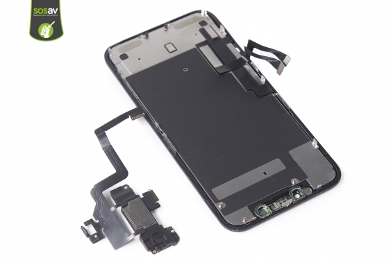 Guide photos remplacement nappe haut-parleur interne / capteur proximité / micro secondaire / nappe face id iPhone 11 (Etape 16 - image 1)