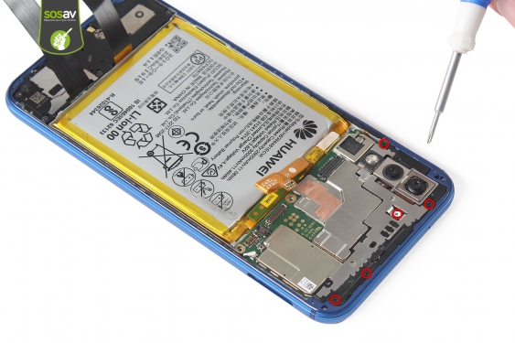 Guide photos remplacement ecran complet assemblé (lcd + tactile + châssis) Huawei P20 Lite (Etape 12 - image 1)