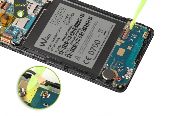 Guide photos remplacement connecteur de charge Wiko Rainbow Lite 4G  (Etape 9 - image 2)