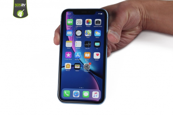 Guide photos remplacement lecteur sim iPhone XR (Etape 1 - image 1)