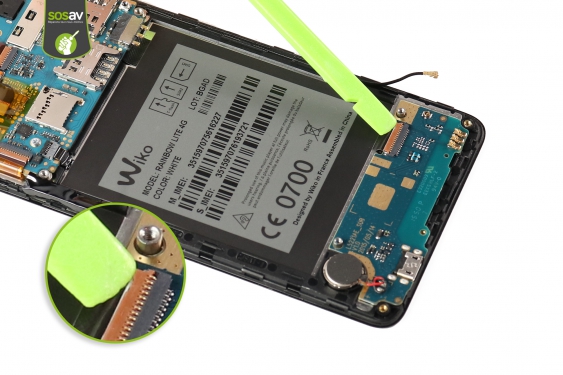 Guide photos remplacement connecteur de charge Wiko Rainbow Lite 4G  (Etape 10 - image 1)