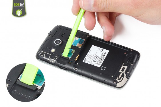 Guide photos remplacement bouton power Samsung Galaxy Core 4G (Etape 5 - image 1)