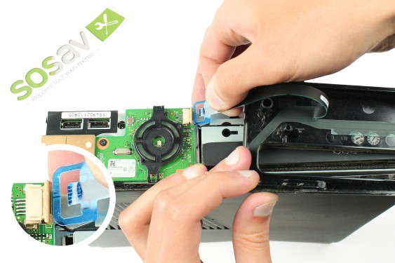 Guide photos remplacement câble d'alimentation du lecteur dvd Xbox 360 S (Etape 25 - image 4)