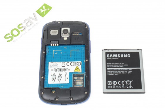 Guide photos remplacement bouton power Samsung Galaxy S3 mini (Etape 3 - image 4)