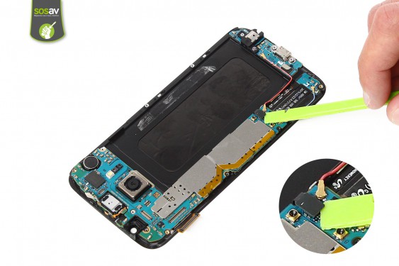 Guide photos remplacement haut-parleur interne/led infrarouge Samsung Galaxy S6 (Etape 13 - image 1)