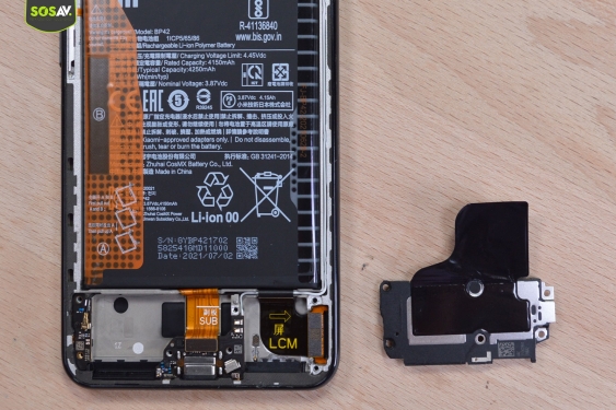Guide photos remplacement connecteur de charge Xiaomi Mi 11 Lite 5G (Etape 7 - image 3)