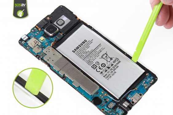 Guide photos remplacement batterie  Samsung Galaxy A7 (Etape 24 - image 2)