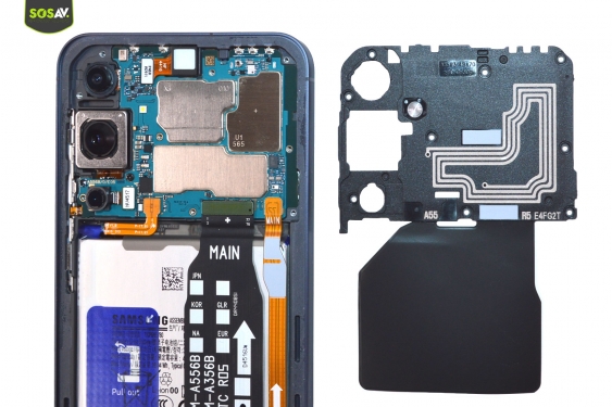 Guide photos remplacement connecteur de charge Galaxy A55 (Etape 4 - image 3)