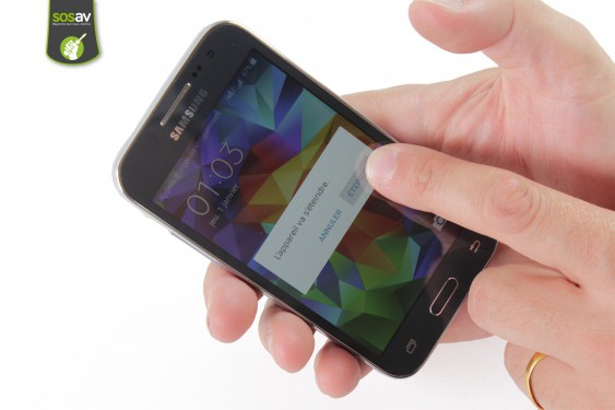 Guide photos remplacement vitre tactile / lcd Samsung Galaxy Core Prime (Etape 1 - image 3)