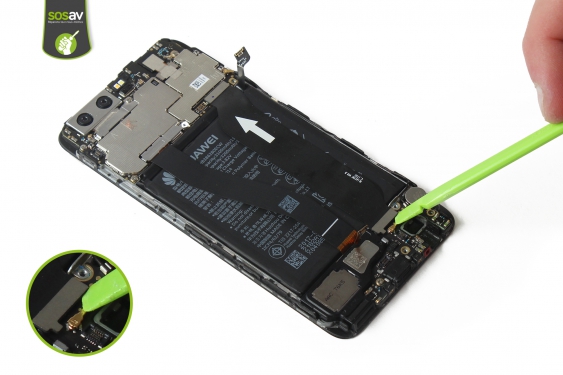 Guide photos remplacement connecteur de charge Huawei P10 (Etape 16 - image 3)