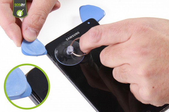 Guide photos remplacement caméra avant Samsung Galaxy A7 (Etape 7 - image 2)