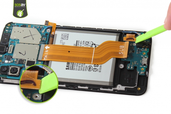Guide photos remplacement connecteur de charge Galaxy A40 (Etape 19 - image 3)