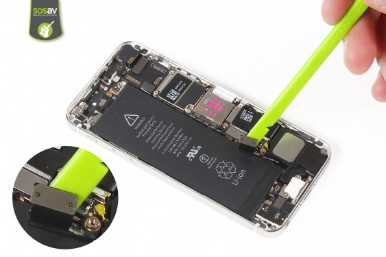 Guide photos remplacement nappe power, vibreur & volume iPhone 5S (Etape 10 - image 2)