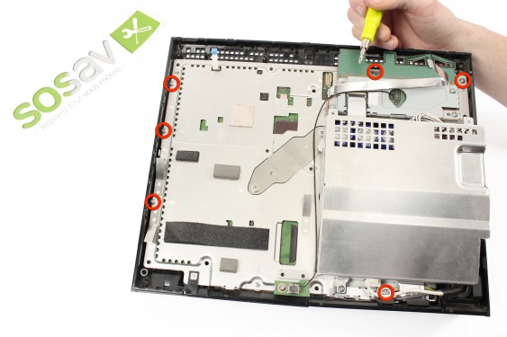 Guide photos remplacement interrupteur on/off + prise alimentation Playstation 3 Fat (Etape 19 - image 1)