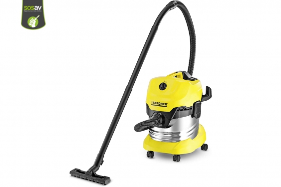 Guide photos remplacement capot supérieur Karcher WD4 premium (Etape 1 - image 1)