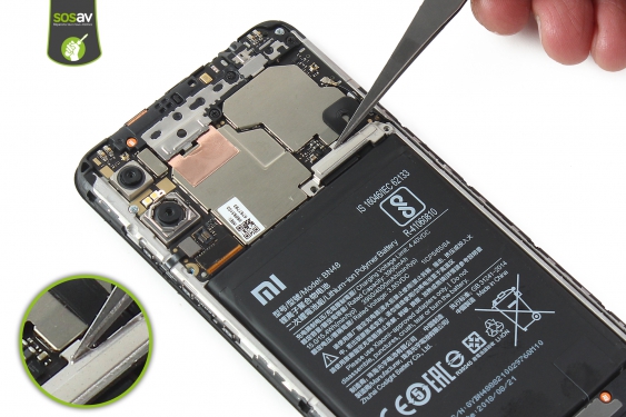 Guide photos remplacement nappe connecteur de charge Redmi Note 6 Pro (Etape 12 - image 2)