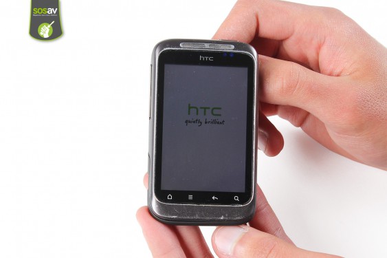 Guide photos remplacement vitre tactile HTC Wildfire S (Etape 1 - image 4)