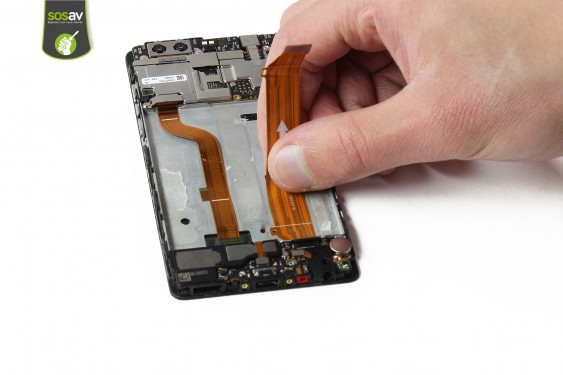 Guide photos remplacement nappe de liaison connecteur de charge Huawei P9 (Etape 20 - image 2)