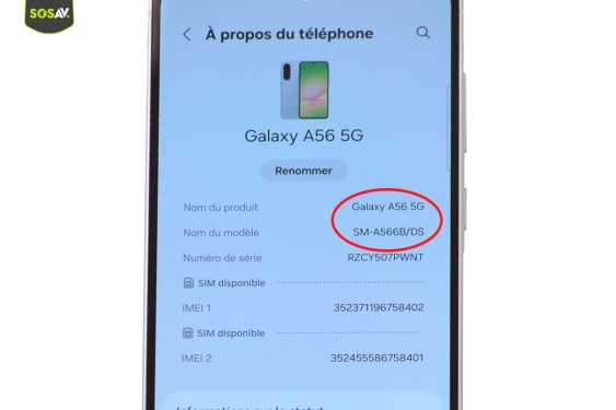 Guide photos remplacement vitre arrière Galaxy A56 (Etape 1 - image 1)