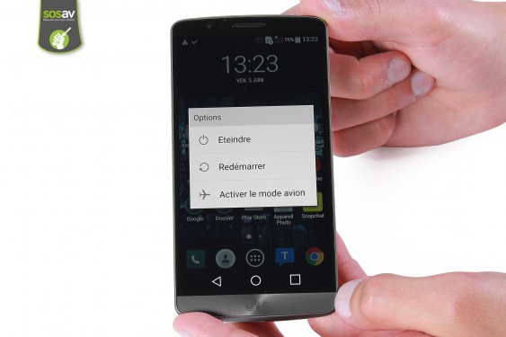 Guide photos remplacement batterie G3 (Etape 1 - image 2)