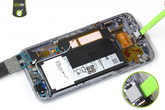 Guide photos remplacement haut-parleur interne Samsung Galaxy S7 Edge (Etape 21 - image 2)