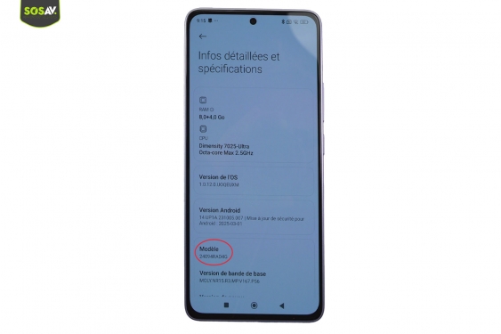 Guide photos remplacement batterie Redmi Note 14 (Etape 1 - image 2)